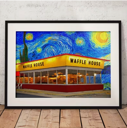 Van Gogh Get Some Waffles
